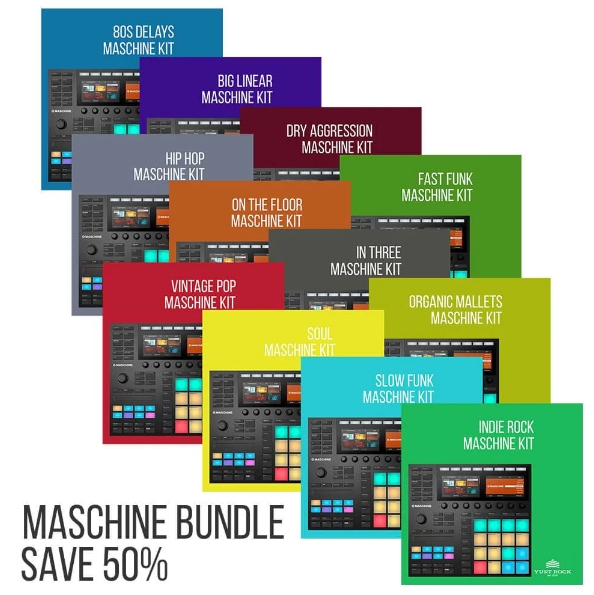 Yurt Rock MASCHINE Drum Kit Bundle [Maschine] 