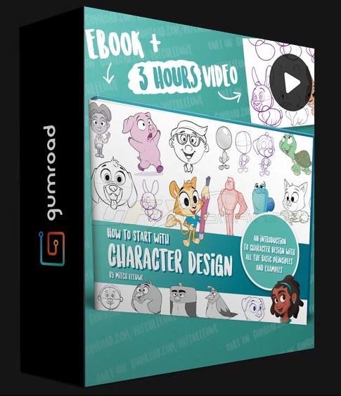 GUMROAD – HOW TO START WITH CHARACTER DESIGN EBOOK & VIDEO
