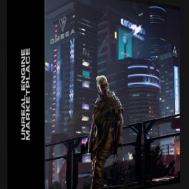 UNREAL ENGINE MARKETPLACE – CYBERPUNK GIGAPACK ( MODULAR ENVIRONMENT/ CHARACTERS/ VEHICLES/ WEAPONS ) V5.1 (Premium)