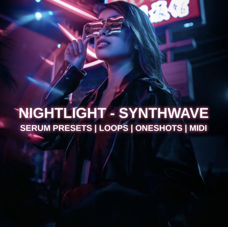Glitchedtones Nightlight Synthwave [WAV, MiDi, Synth Presets] 