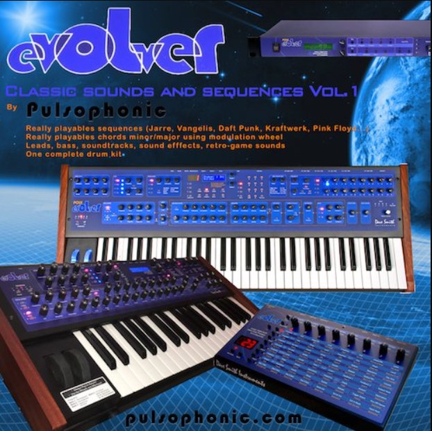 Pulsophonic DSI Evolver Classic sounds and Sequences Vol.1