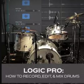 Groove3 Logic Pro: How to Record Edit & Mix Drums TUTORiAL  (Premium)