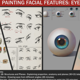 Artstation – Painting facial features: Eye, Lips, Nose (Premium)